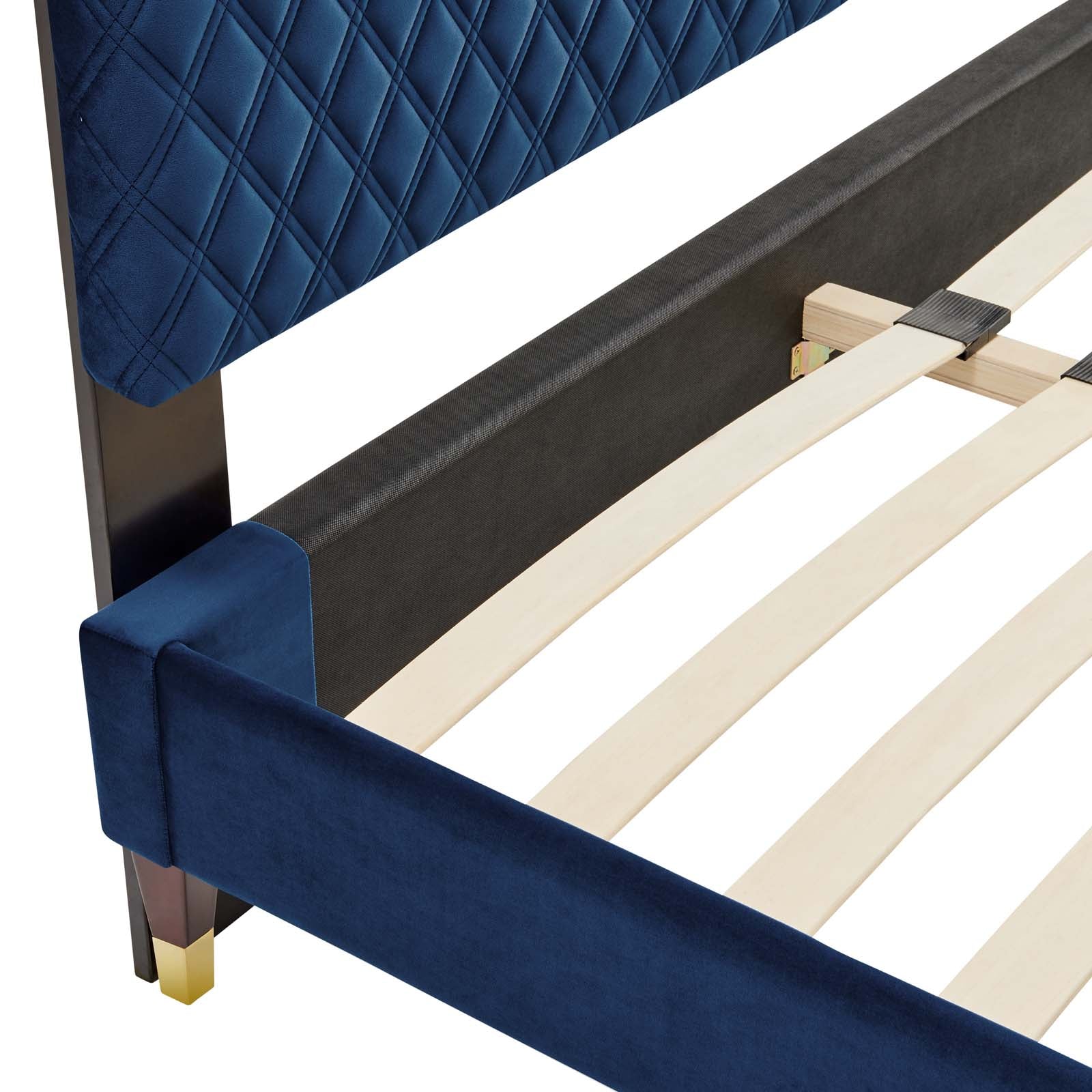 Garcelle Performance Velvet Queen Platform Bed By Modway - MOD-6290 | Beds | Modishstore - 30