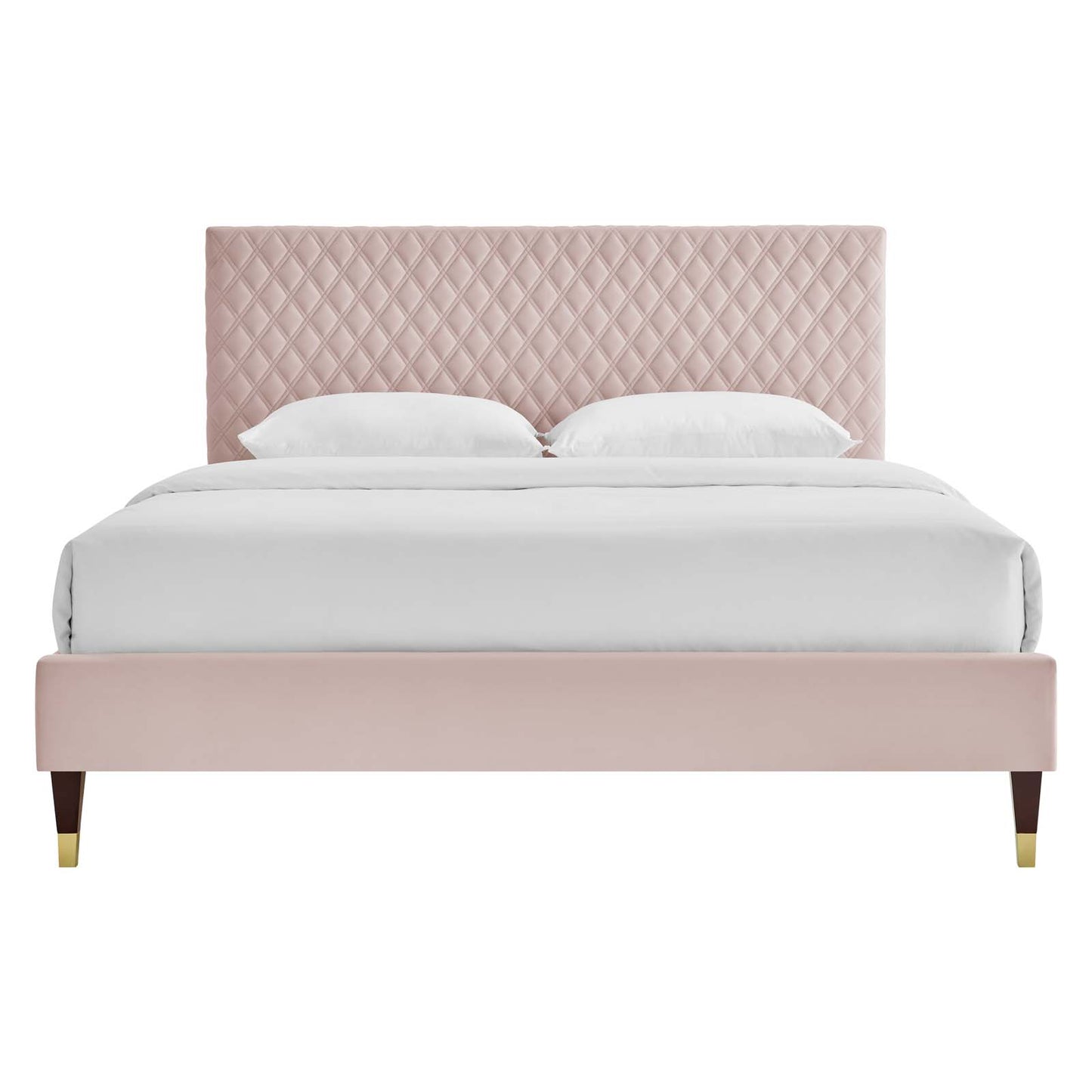 Garcelle Performance Velvet Queen Platform Bed By Modway - MOD-6290 | Beds | Modishstore - 35