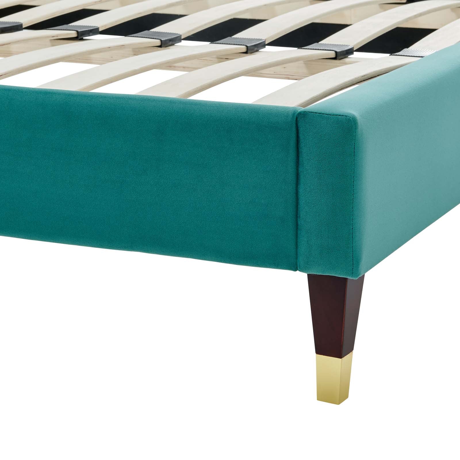 Garcelle Performance Velvet Queen Platform Bed By Modway - MOD-6290 | Beds | Modishstore - 42