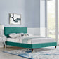 Garcelle Performance Velvet Queen Platform Bed By Modway - MOD-6290 | Beds | Modishstore - 44