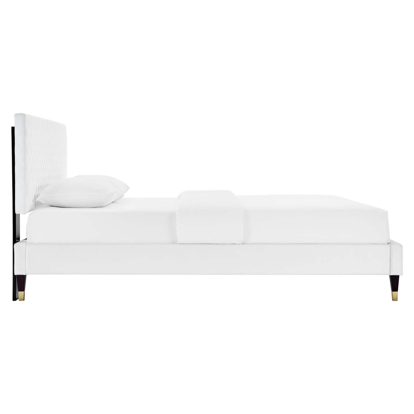 Garcelle Performance Velvet Queen Platform Bed By Modway - MOD-6290 | Beds | Modishstore - 47