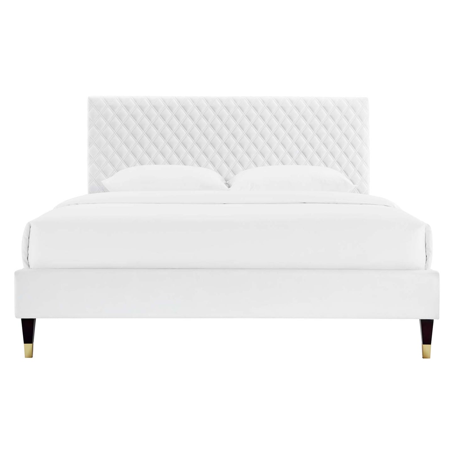 Garcelle Performance Velvet Queen Platform Bed By Modway - MOD-6290 | Beds | Modishstore - 48