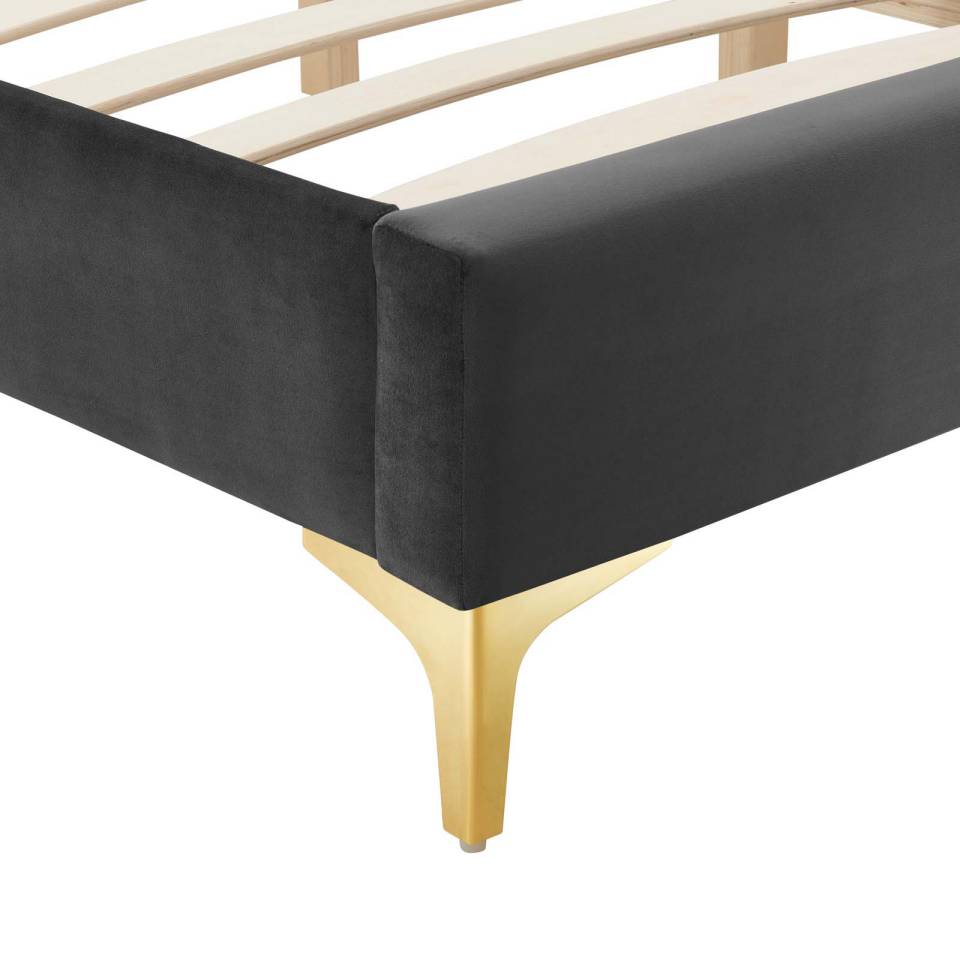 Modway Sutton Twin Performance Velvet Bed Frame - MOD-6305 | Beds | Modishstore - 6