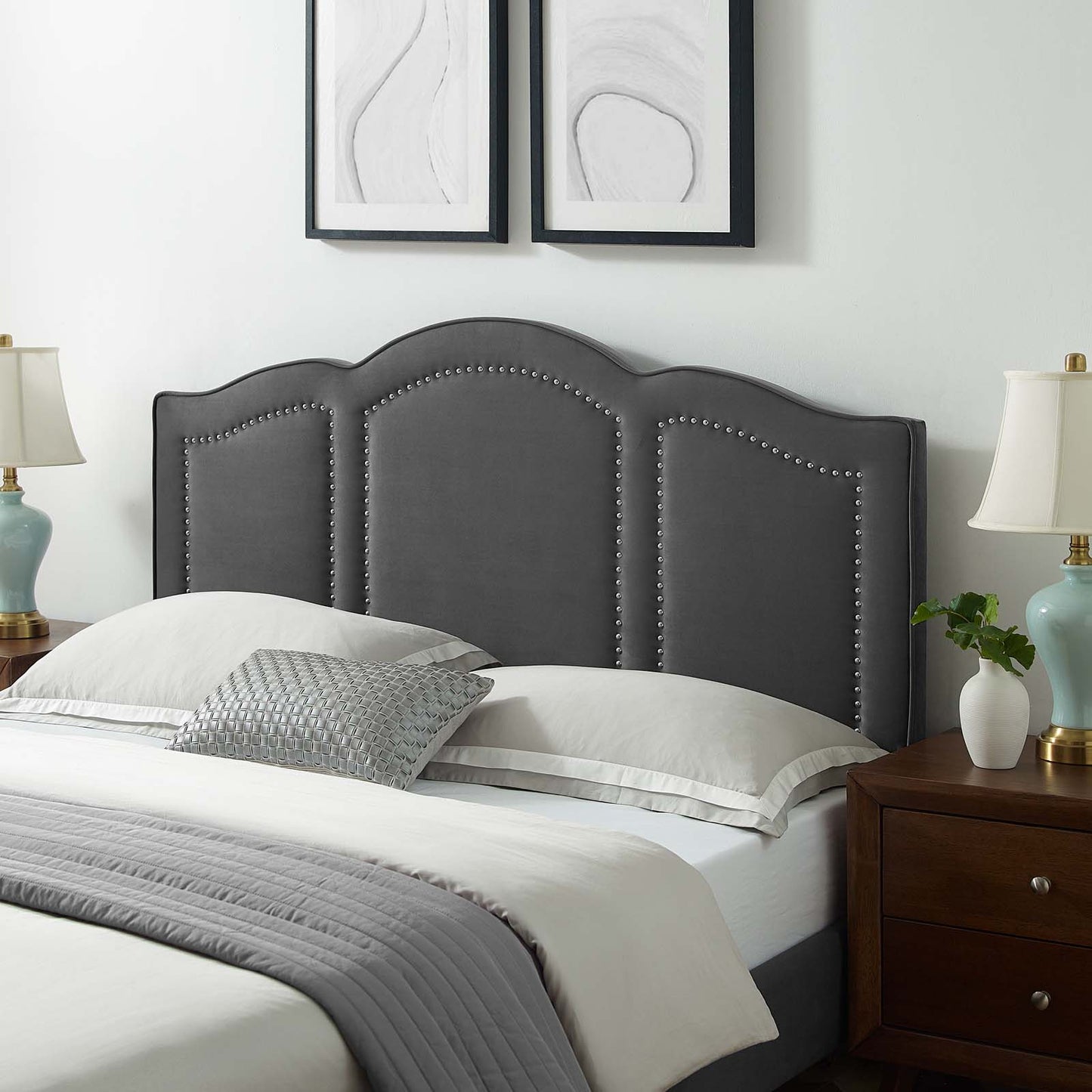 Cecilia King/California King Performance Velvet Headboard By Modway - MOD-6310 | Headboards | Modishstore - 1