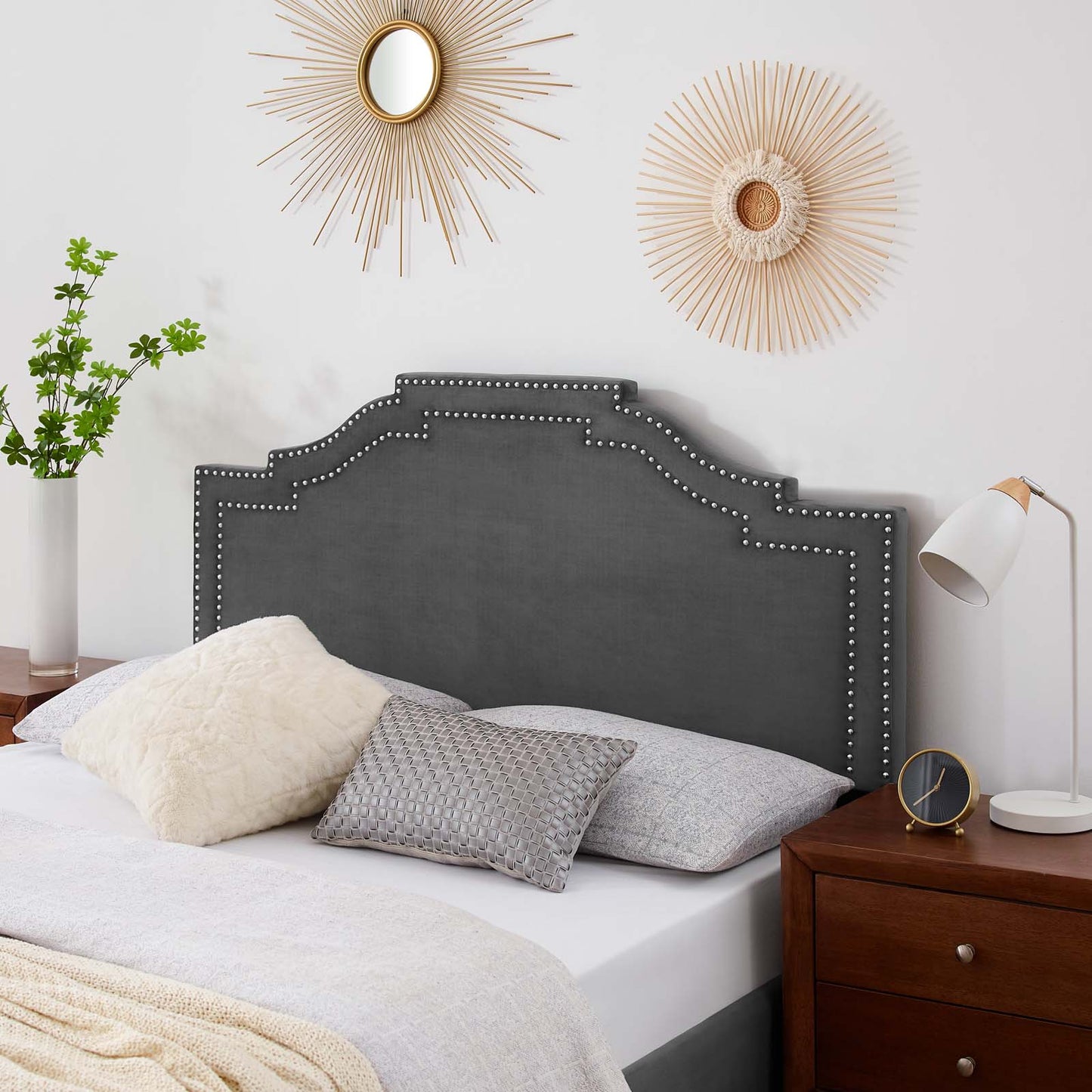 Lucia Twin Performance Velvet Headboard By Modway - MOD-6311 | Headboards | Modishstore - 1