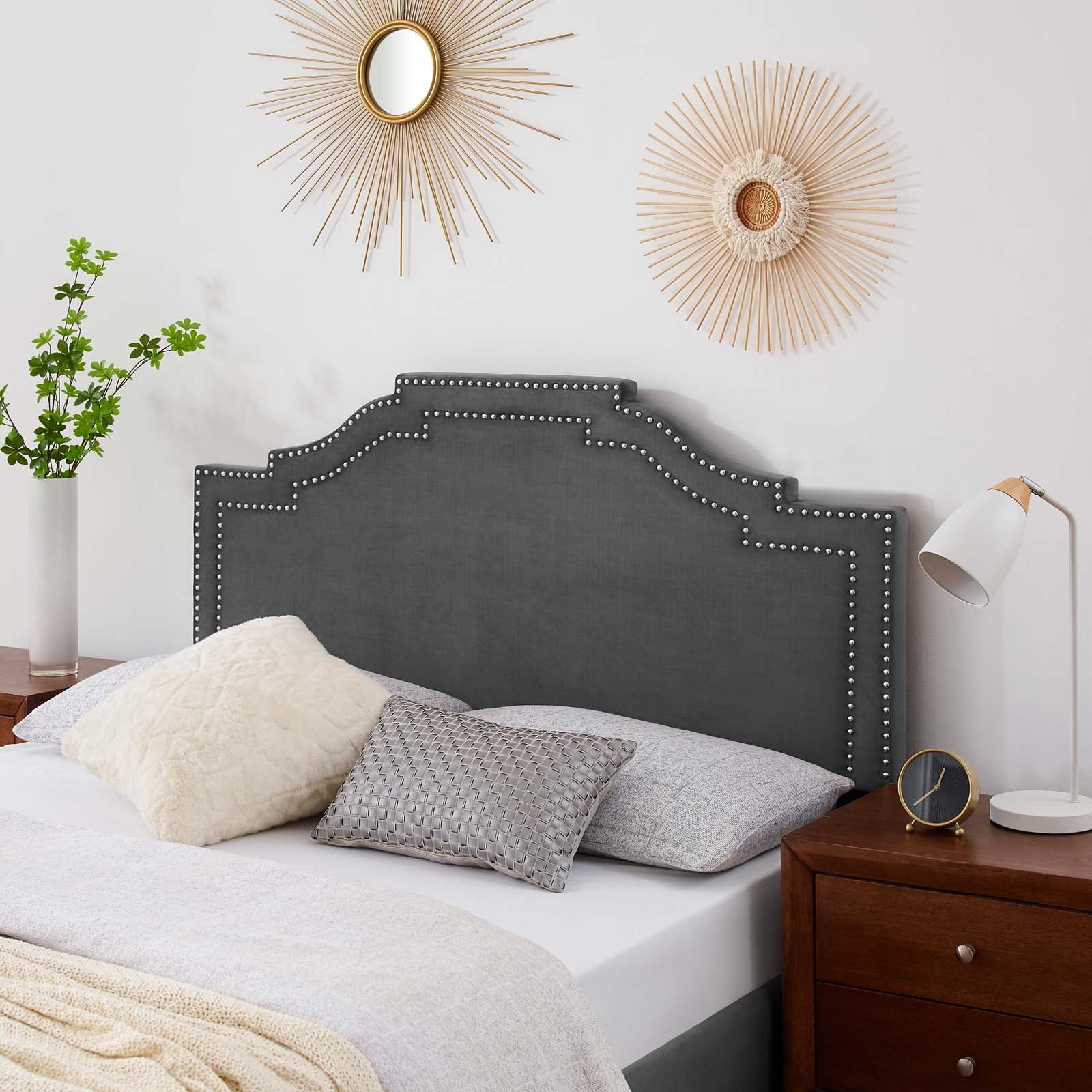 Lucia Twin Performance Velvet Headboard By Modway - MOD-6311 | Headboards | Modishstore - 1
