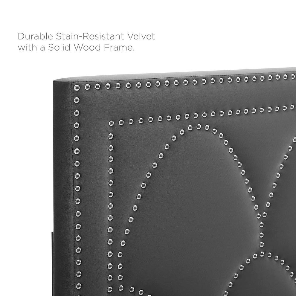 Greta Performance Velvet Twin Headboard By Modway - MOD-6320 | Headboards | Modishstore - 6