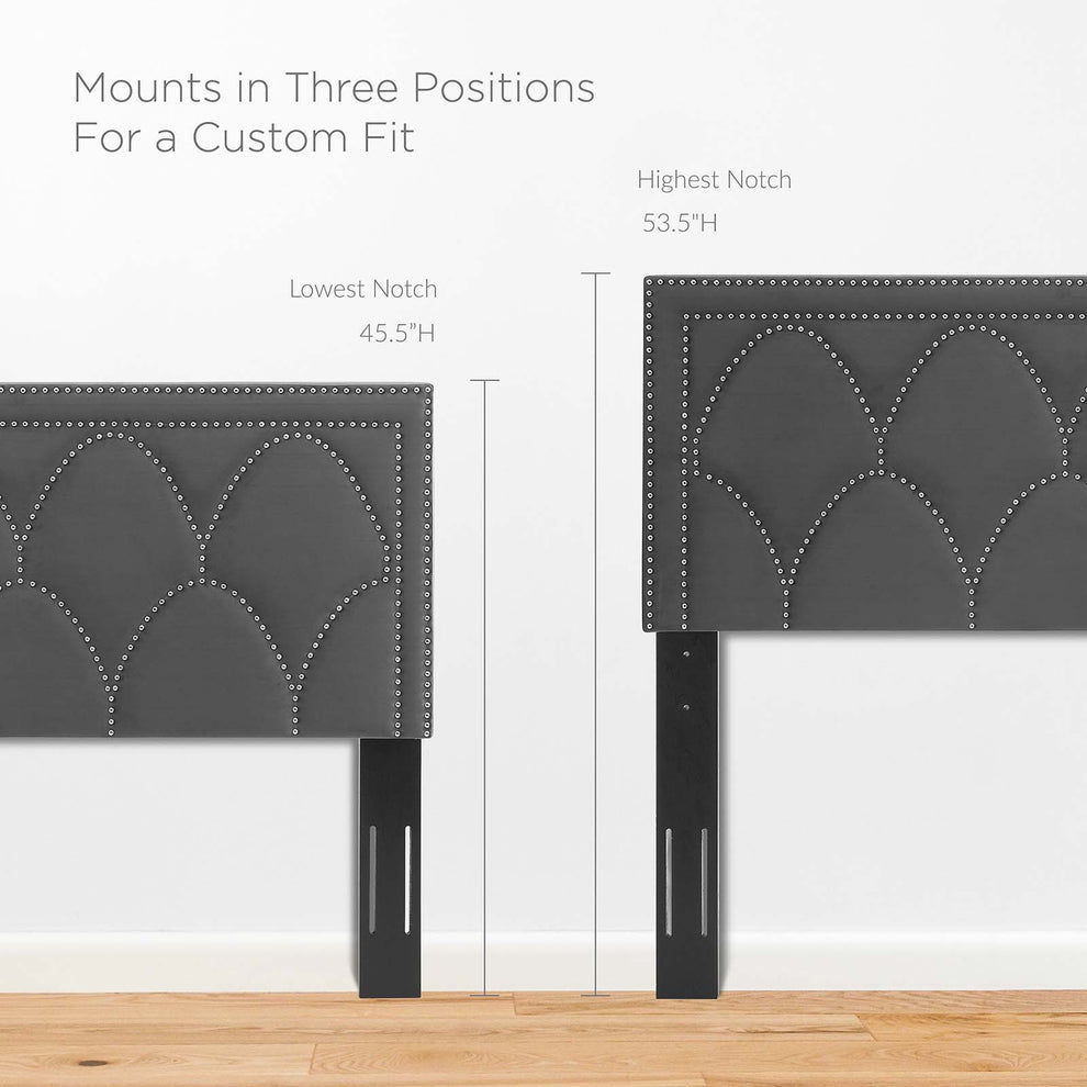 Greta Performance Velvet Twin Headboard By Modway - MOD-6320 | Headboards | Modishstore - 7