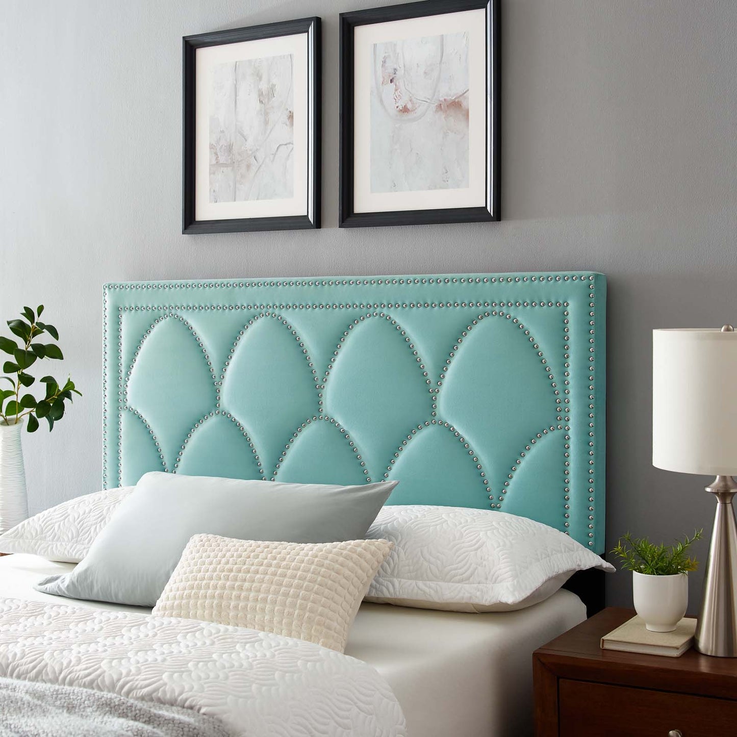 Greta Performance Velvet Twin Headboard By Modway - MOD-6320 | Headboards | Modishstore - 29