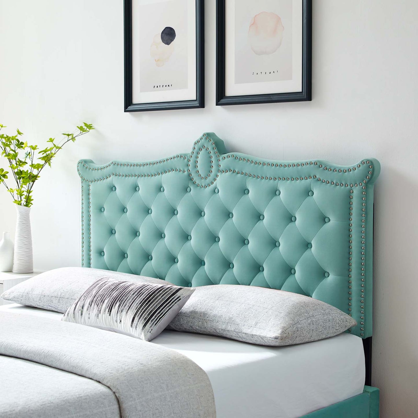 Louisa Tufted Performance Velvet Twin Headboard By Modway - MOD-6323 | Headboards | Modishstore - 29