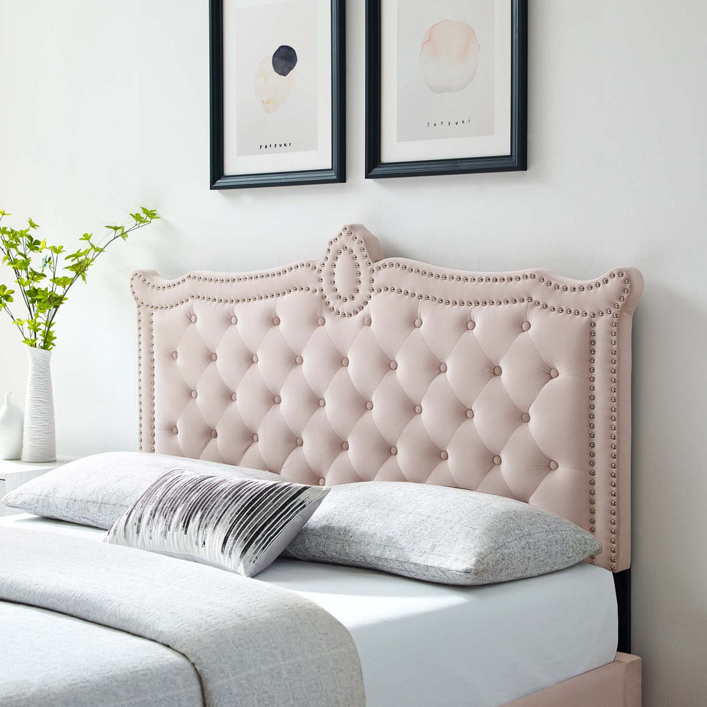 Louisa Tufted Performance Velvet Twin Headboard By Modway - MOD-6323 | Headboards | Modishstore - 47