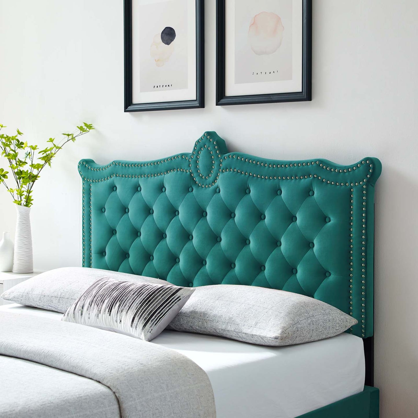 Louisa Tufted Performance Velvet Twin Headboard By Modway - MOD-6323 | Headboards | Modishstore - 56