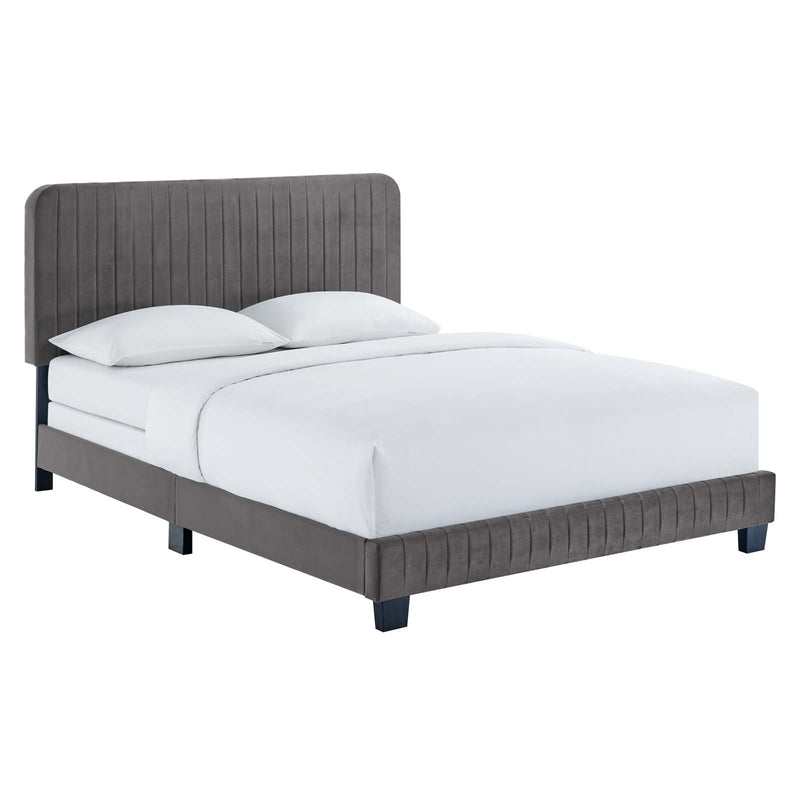 Modway Celine Channel Tufted Performance Velvet King Bed - MOD-6329 | Beds | Modishstore - 7