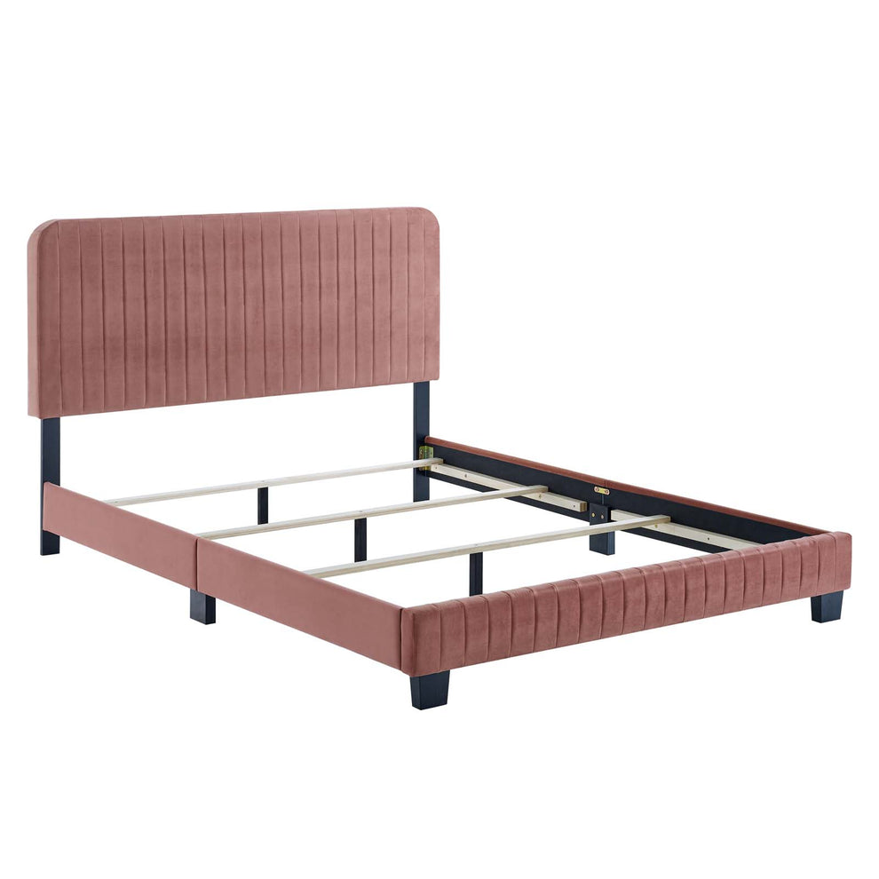 Modway Celine Channel Tufted Performance Velvet Queen Bed - MOD-6330 | Beds | Modishstore - 2