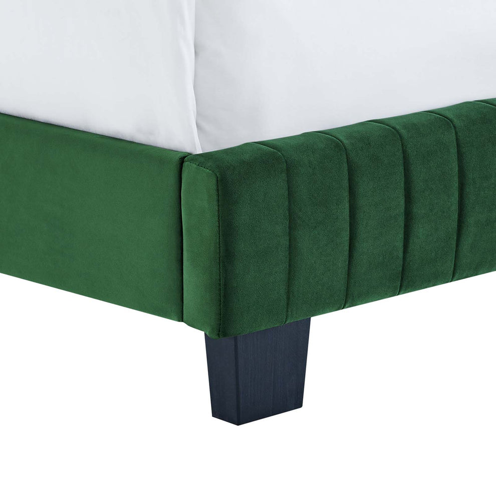 Modway Celine Channel Tufted Performance Velvet Queen Bed - MOD-6330 | Beds | Modishstore - 6