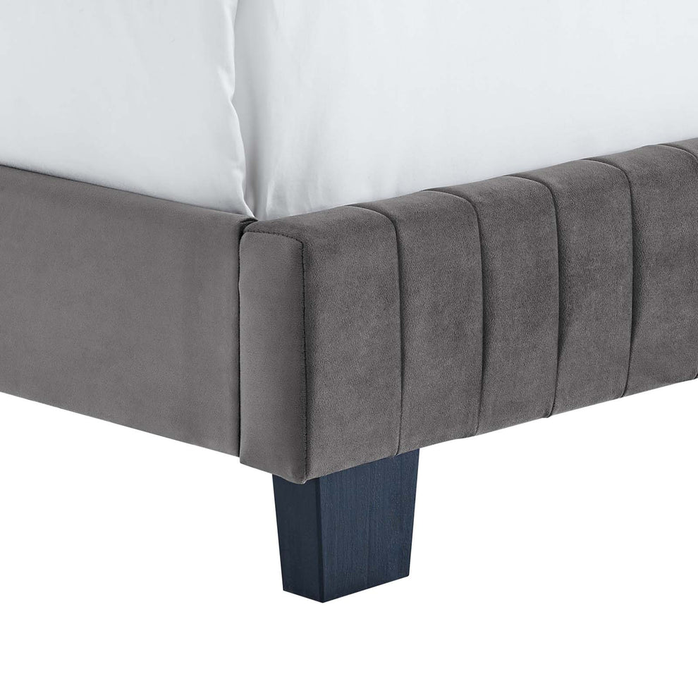 Modway Celine Channel Tufted Performance Velvet Queen Bed - MOD-6330 | Beds | Modishstore - 9