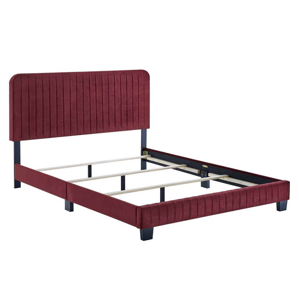 Modway Celine Channel Tufted Performance Velvet Queen Bed - MOD-6330 | Beds | Modishstore - 14