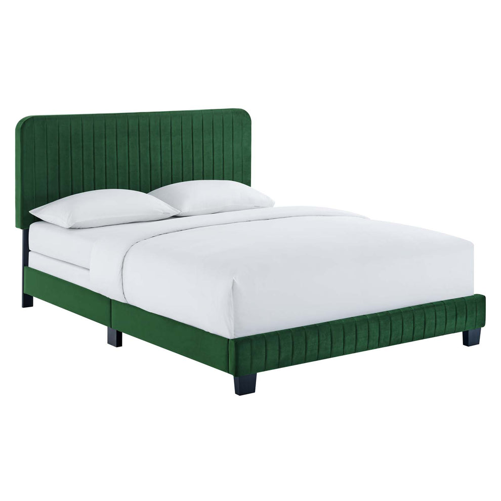 Modway Celine Channel Tufted Performance Velvet Twin Bed - MOD-6332 | Beds | Modishstore - 4