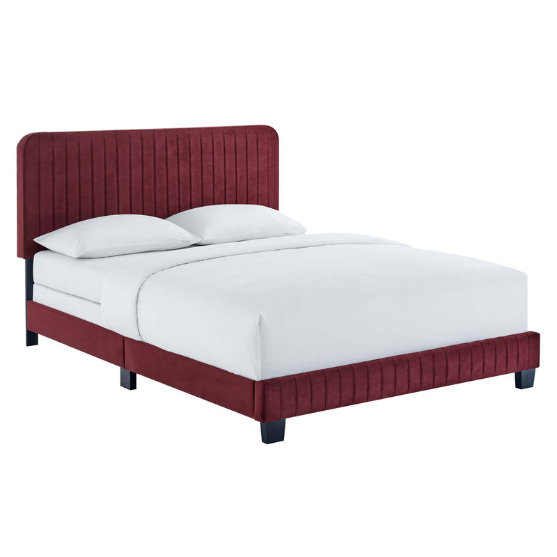 Modway Celine Channel Tufted Performance Velvet Twin Bed - MOD-6332 | Beds | Modishstore - 13