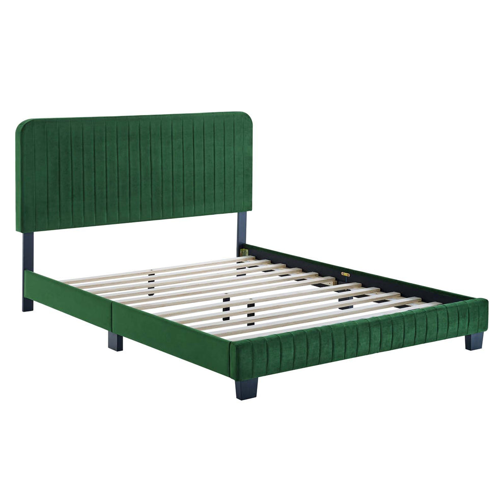 Modway Celine Channel Tufted Performance Velvet Full Platform Bed - MOD-6335 | Beds | Modishstore - 5