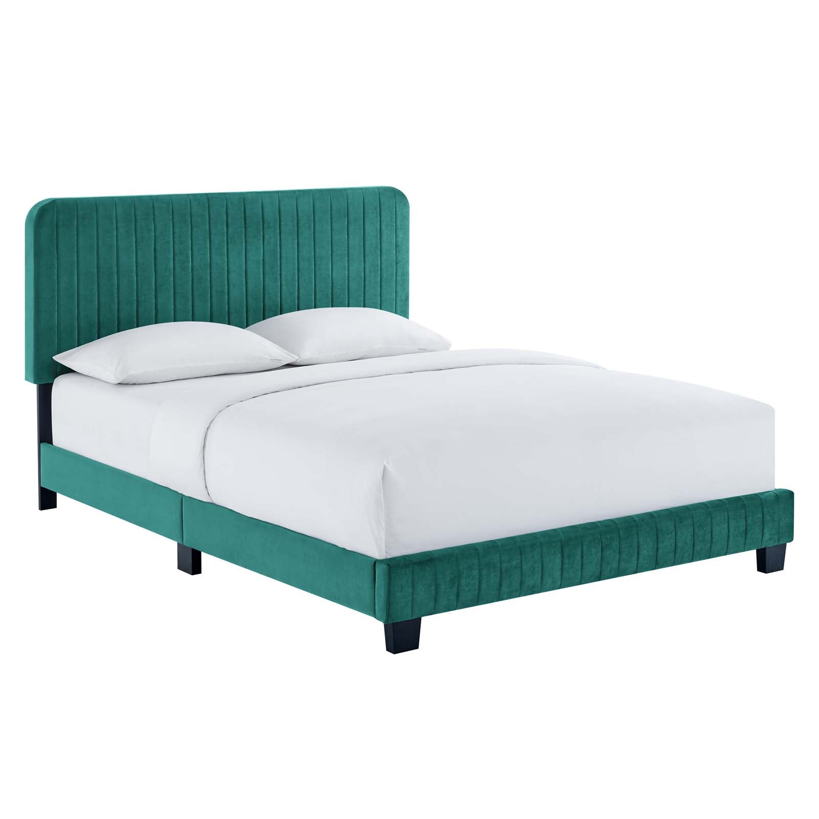 Modway Celine Channel Tufted Performance Velvet Full Platform Bed | Beds | Modishstore-22