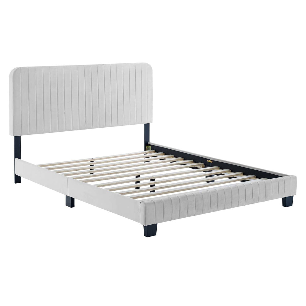 Modway Celine Channel Tufted Performance Velvet Twin Platform Bed - MOD-6336 | Beds | Modishstore - 11