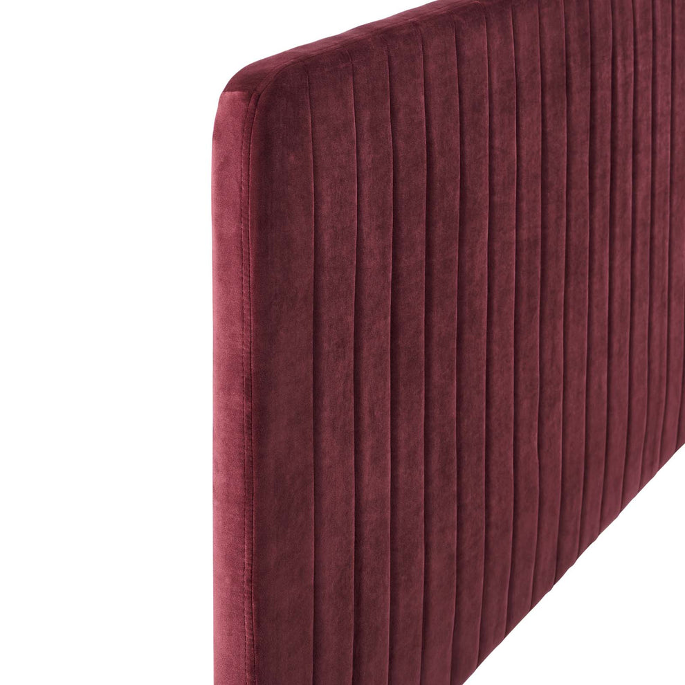 Modway Milenna Channel Tufted Performance Velvet Twin Headboard - MOD-6337 | Headboards | Modishstore - 8
