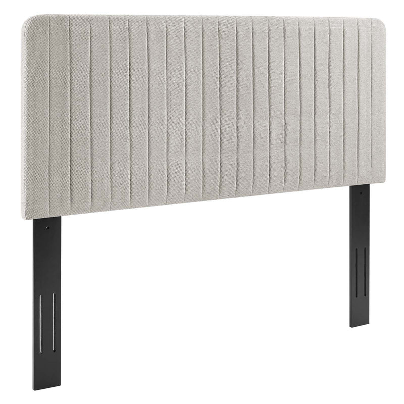 Modway Milenna Channel Tufted Upholstered Fabric Full/Queen Headboard - MOD-6340 | Headboards | Modishstore - 4