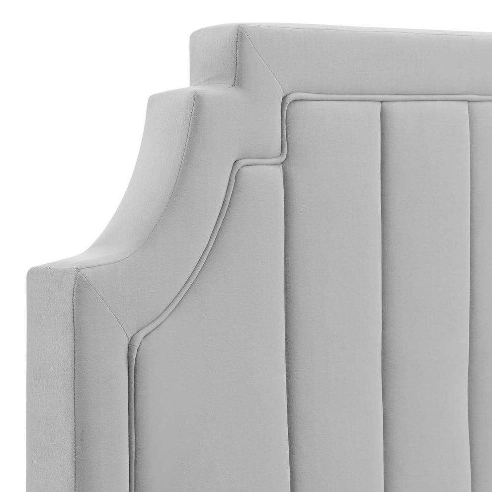 Alyona Channel Tufted Performance Velvet Twin Headboard By Modway - MOD-6346 | Headboards | Modishstore - 10