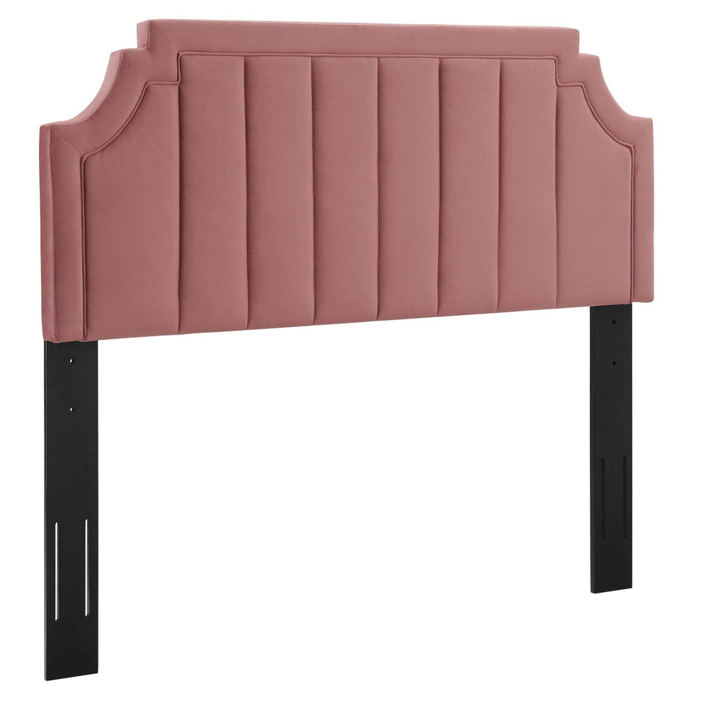 Alyona Channel Tufted Performance Velvet Full/Queen Headboard By Modway - MOD-6347 | Headboards | Modishstore - 7