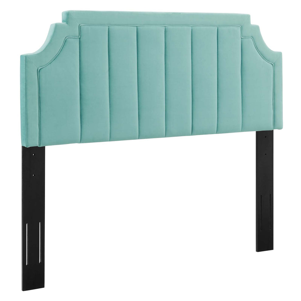 Alyona Channel Tufted Performance Velvet Full/Queen Headboard By Modway - MOD-6347 | Headboards | Modishstore - 17