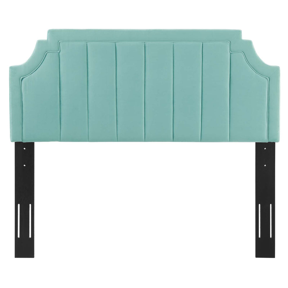 Alyona Channel Tufted Performance Velvet Full/Queen Headboard By Modway - MOD-6347 | Headboards | Modishstore - 18