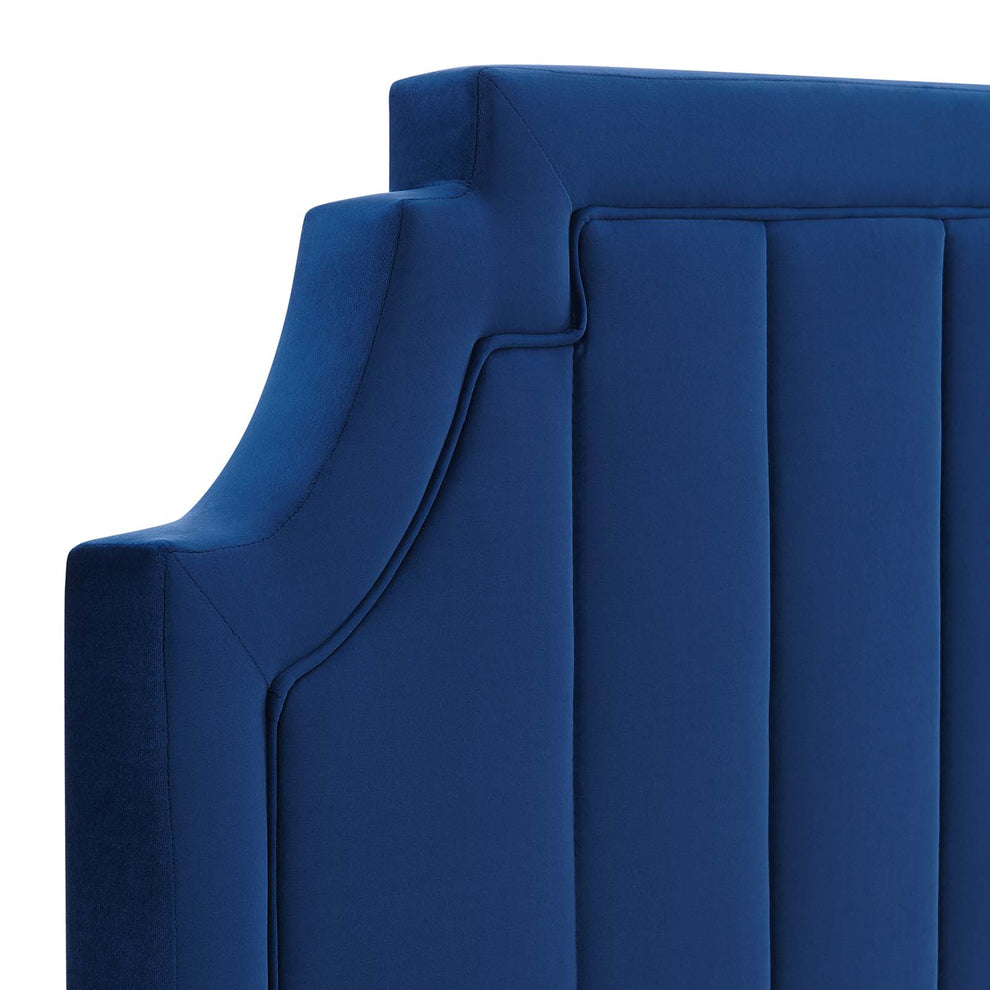 Alyona Channel Tufted Performance Velvet Full/Queen Headboard By Modway - MOD-6347 | Headboards | Modishstore - 25