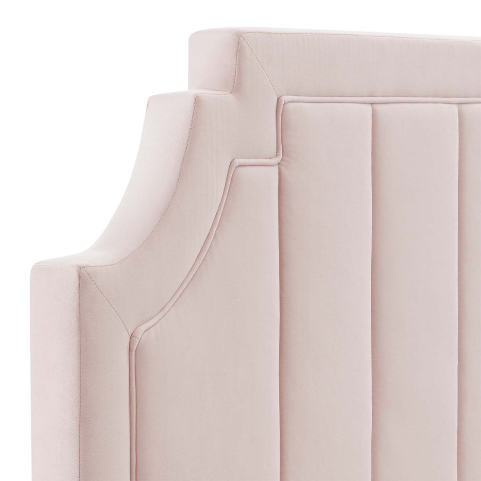 Alyona Channel Tufted Performance Velvet Full/Queen Headboard By Modway - MOD-6347 | Headboards | Modishstore - 30