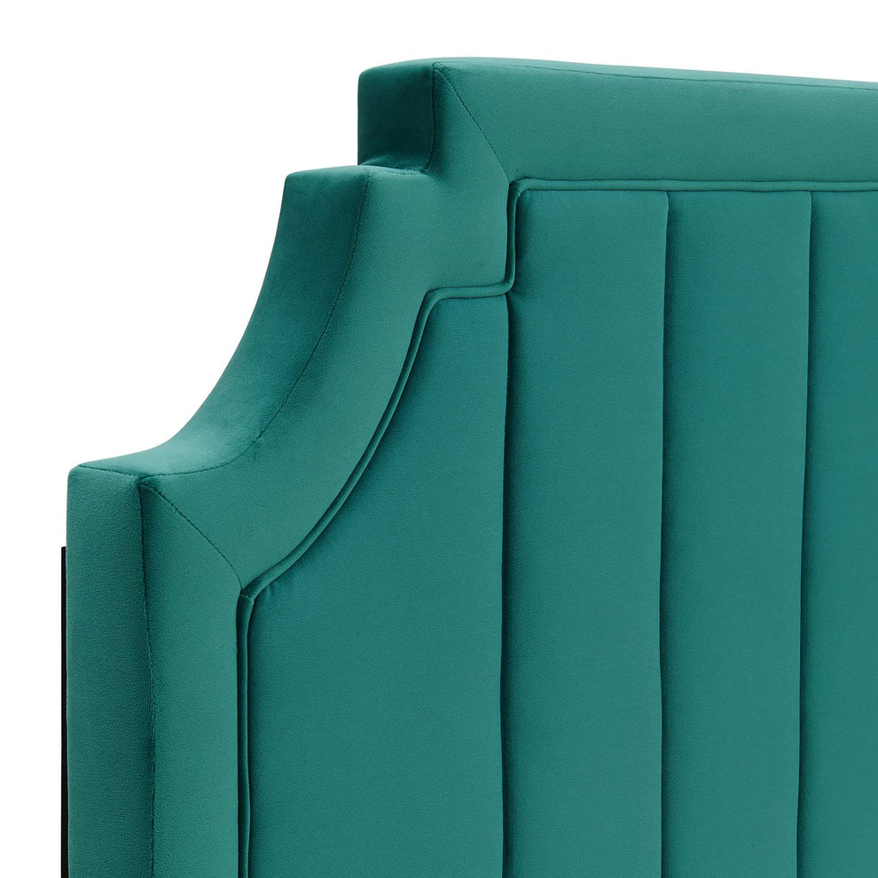 Alyona Channel Tufted Performance Velvet Full/Queen Headboard By Modway - MOD-6347 | Headboards | Modishstore - 35