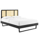Modway Kelsea Cane and Wood Queen Platform Bed With Angular Legs | Beds | Modishstore-4