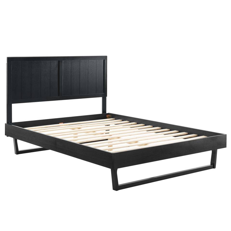 Modway Alana Queen Wood Platform Bed With Angular Frame | Beds | Modishstore-3
