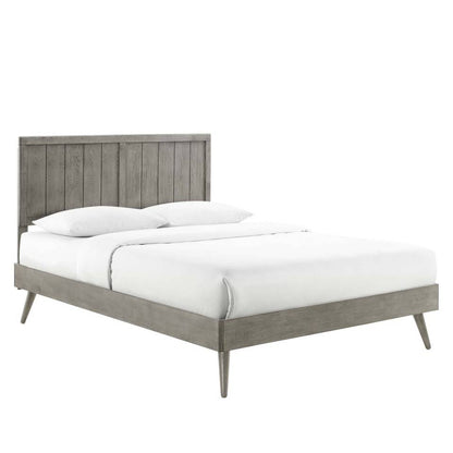 Modway Alana Queen Wood Platform Bed With Splayed Legs - MOD-6379 | Beds | Modishstore - 12