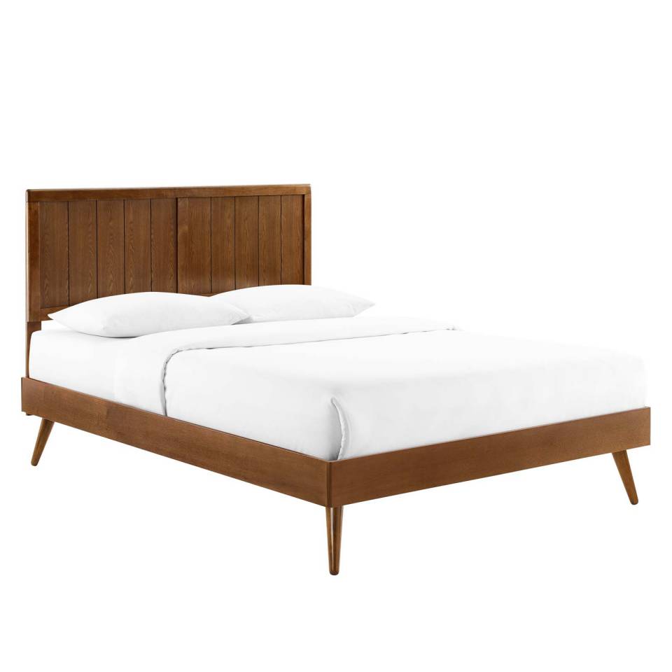 Modway Alana Queen Wood Platform Bed With Splayed Legs | Beds | Modishstore-13