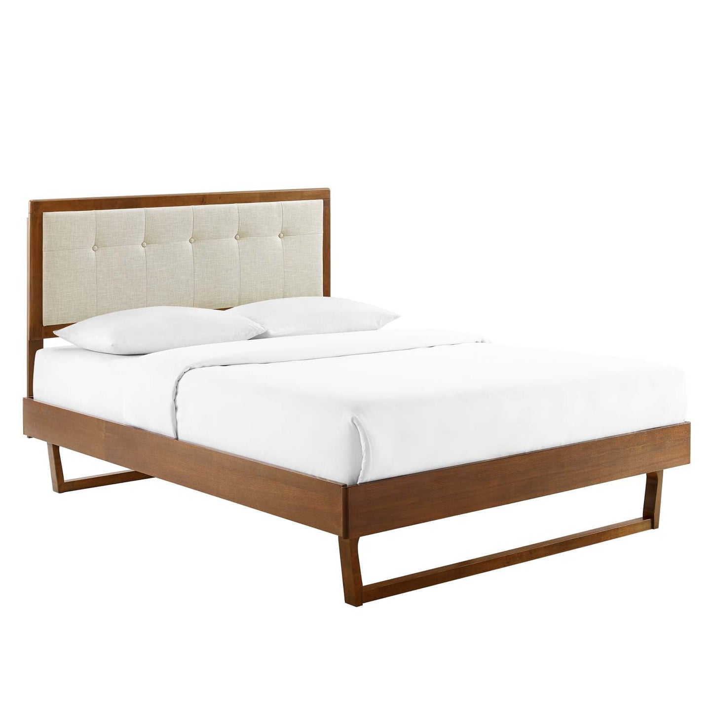 Modway Willow Queen Wood Platform Bed With Angular Frame | Beds | Modishstore-25