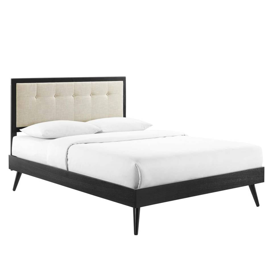 Modway Willow Queen Wood Platform Bed With Splayed Legs - MOD-6385 | Beds | Modishstore - 2