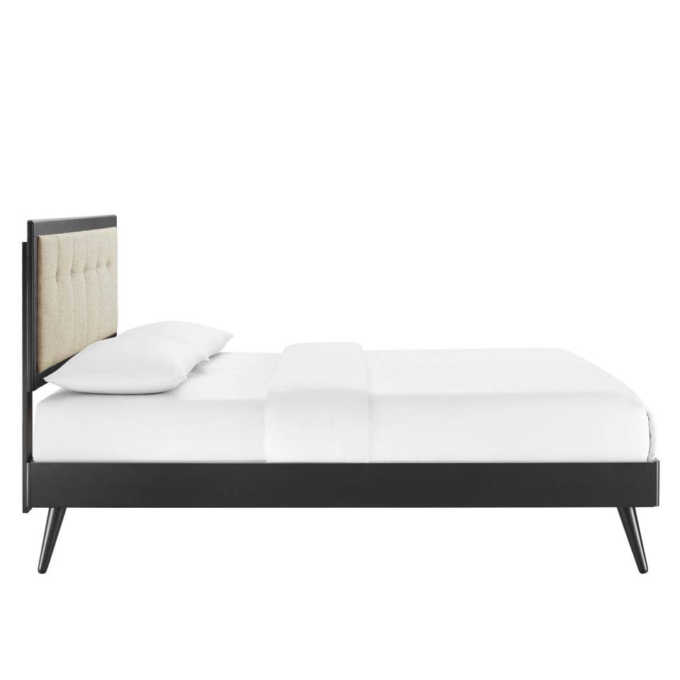 Modway Willow Queen Wood Platform Bed With Splayed Legs - MOD-6385 | Beds | Modishstore - 4