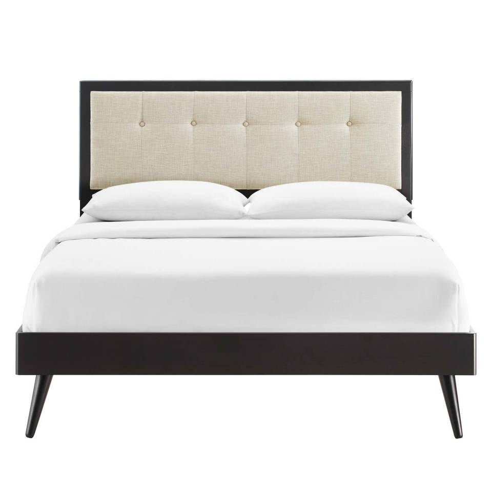 Modway Willow Queen Wood Platform Bed With Splayed Legs - MOD-6385 | Beds | Modishstore - 5
