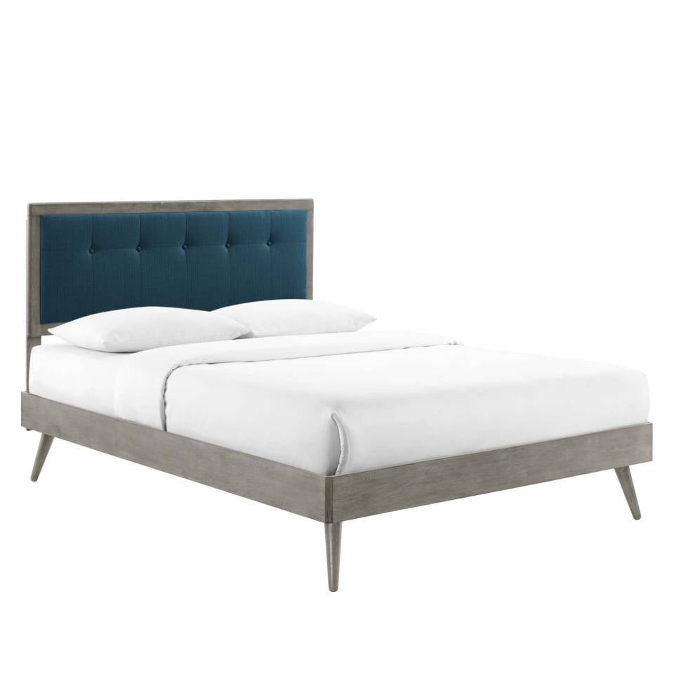 Modway Willow Queen Wood Platform Bed With Splayed Legs - MOD-6385 | Beds | Modishstore - 13
