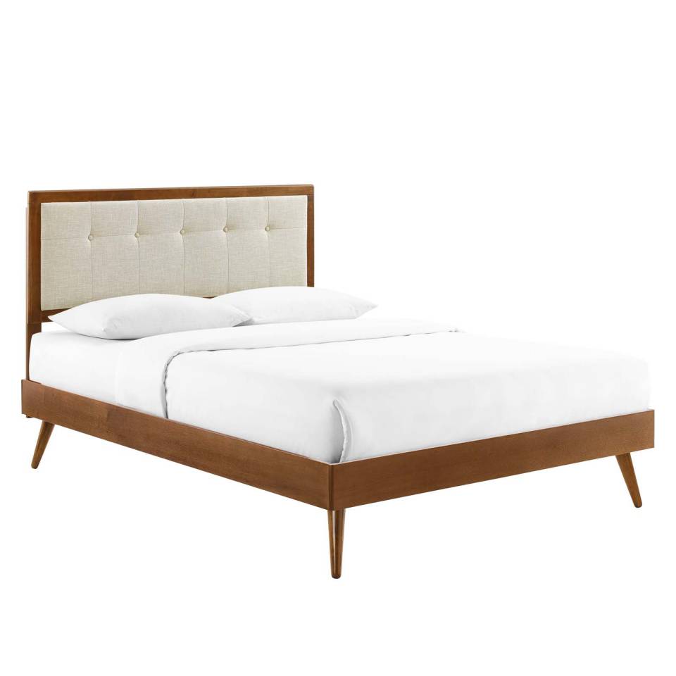 Modway Willow Queen Wood Platform Bed With Splayed Legs - MOD-6385 | Beds | Modishstore - 15