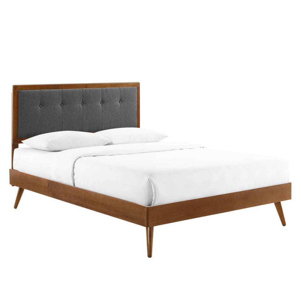 Modway Willow Queen Wood Platform Bed With Splayed Legs - MOD-6385 | Beds | Modishstore - 16