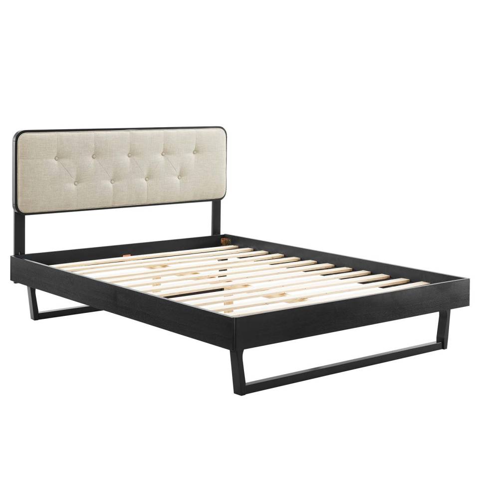 Modway Bridgette Queen Wood Platform Bed With Angular Frame | Beds | Modishstore-3