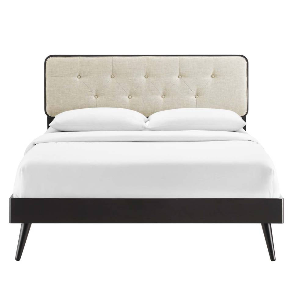 Modway Bridgette Queen Wood Platform Bed With Splayed Legs - MOD-6388 | Beds | Modishstore - 5