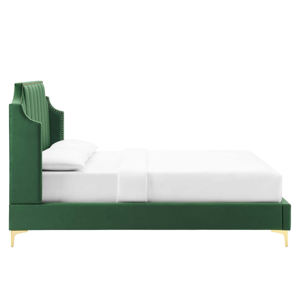 Modway Daniella Performance Velvet Queen Platform Bed - MOD-6412 | Modishstore - 6