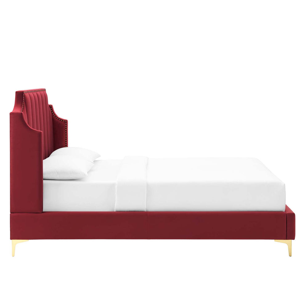 Modway Daniella Performance Velvet Queen Platform Bed - MOD-6412 | Modishstore - 12